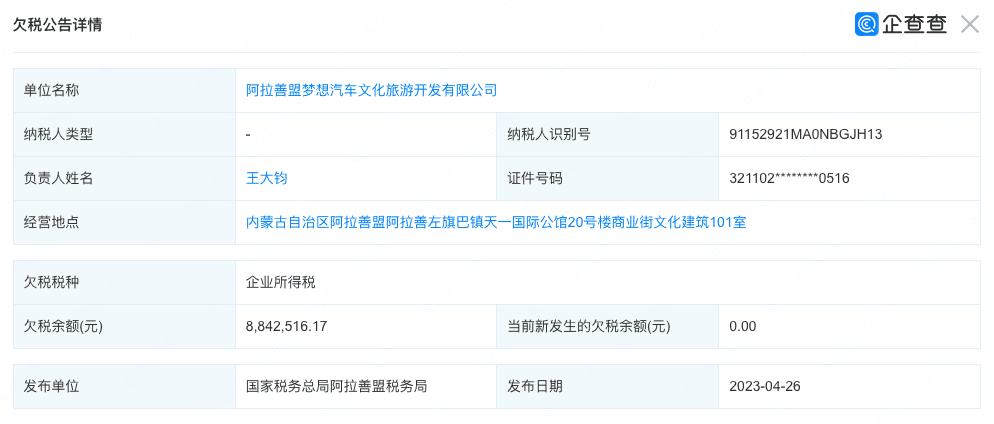 文旅野望“葬身”阿拉善沙漠，顧地科技超12億元押注終狼狽退場(chǎng)